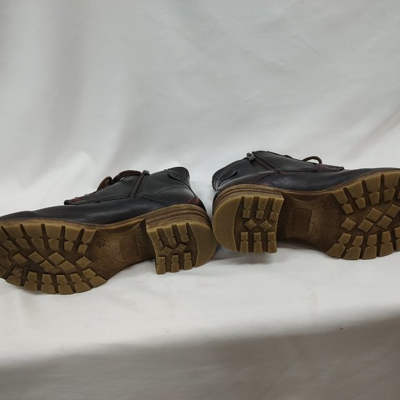 V Italia Red/Black Metallic combat boots 37 (6 us) - Picture 4 of 7